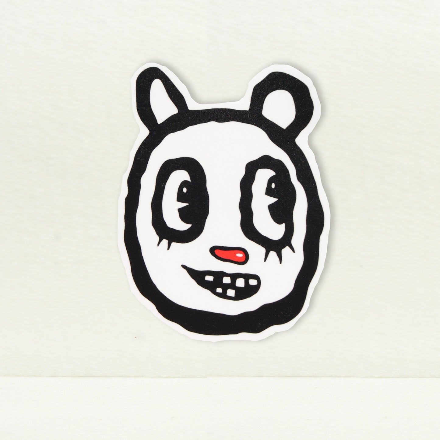 Single BlackCatTips Bear Sticker