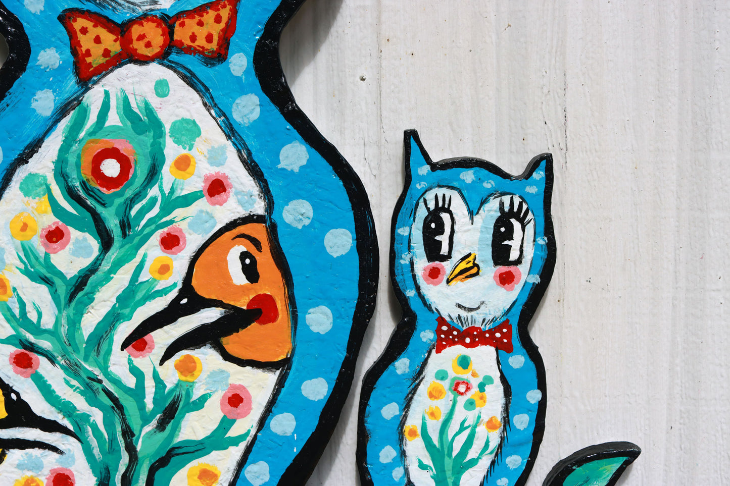 Big Blue Owl and Baby Blue