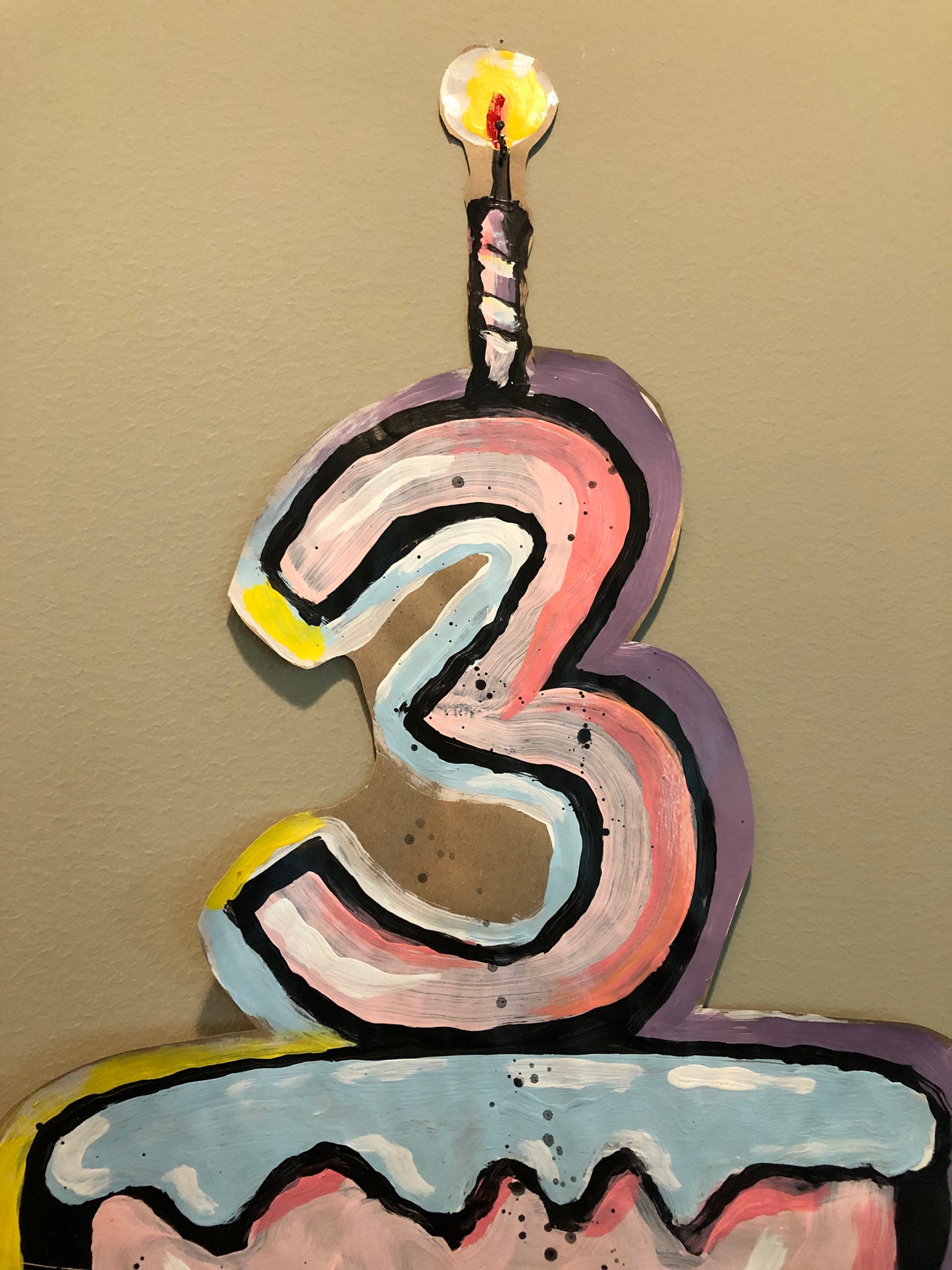 Customized BlackCatTips Birthday Cake Sign
