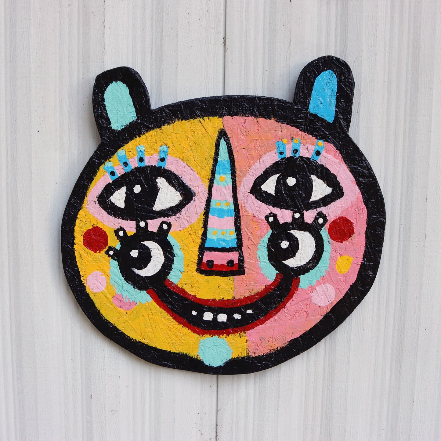 Pink Yellow 4 Eye Bear