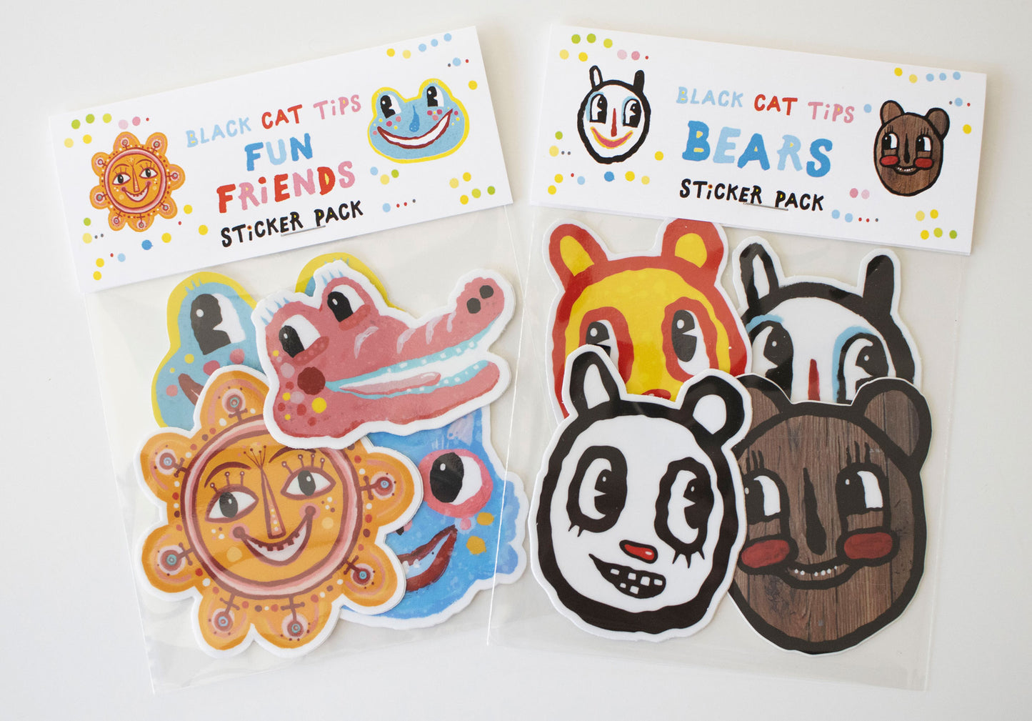 BlackCatTips Sticker Pack - 4 Bears