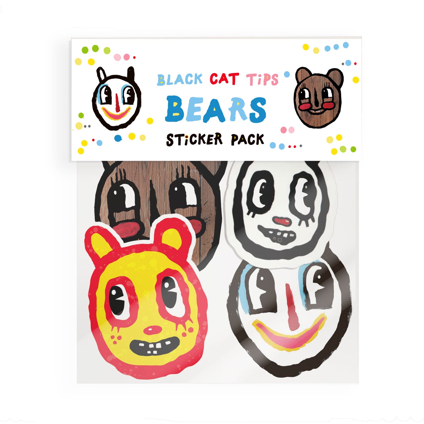 BlackCatTips Sticker Pack - 4 Bears