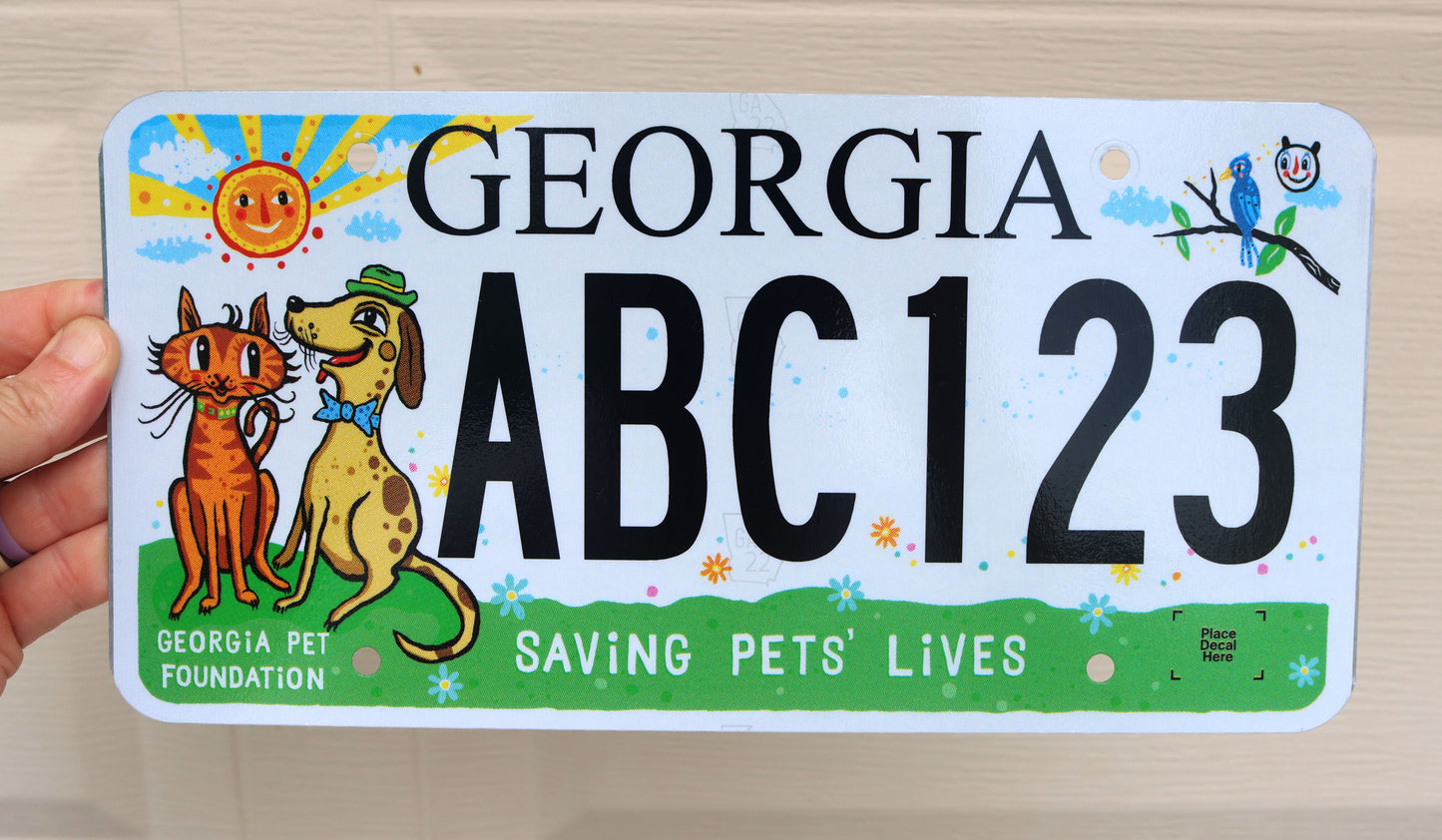 Georgia Pet Foundation - License Plate Sticker