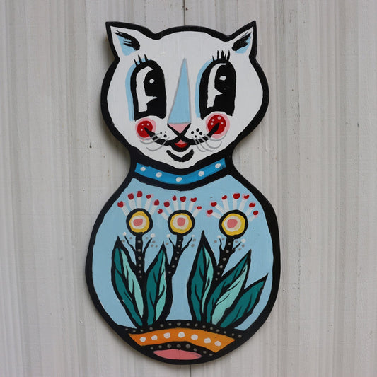 Cat With Flowers