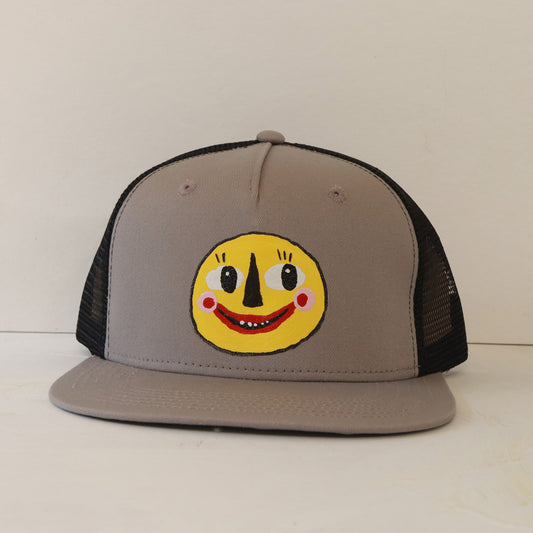 Yellow Smile - Hand Painted Hat