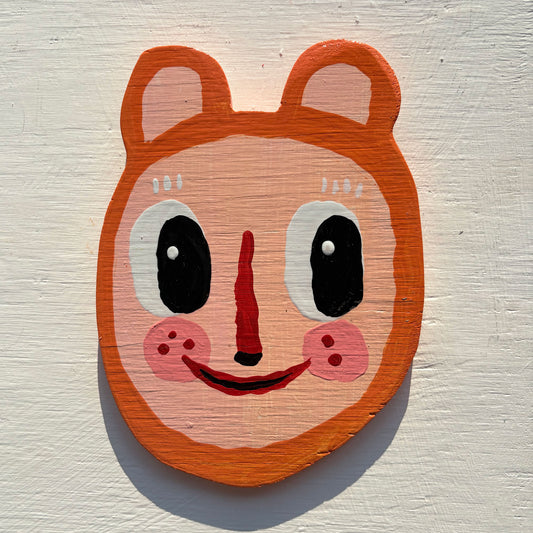 Peach Orange Bear
