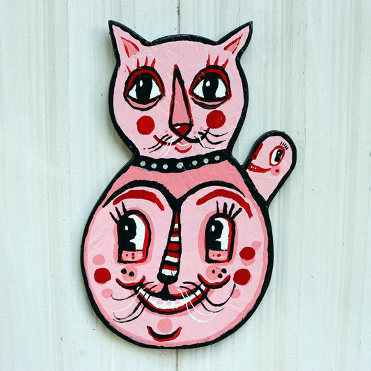 Pink Cat and Tail