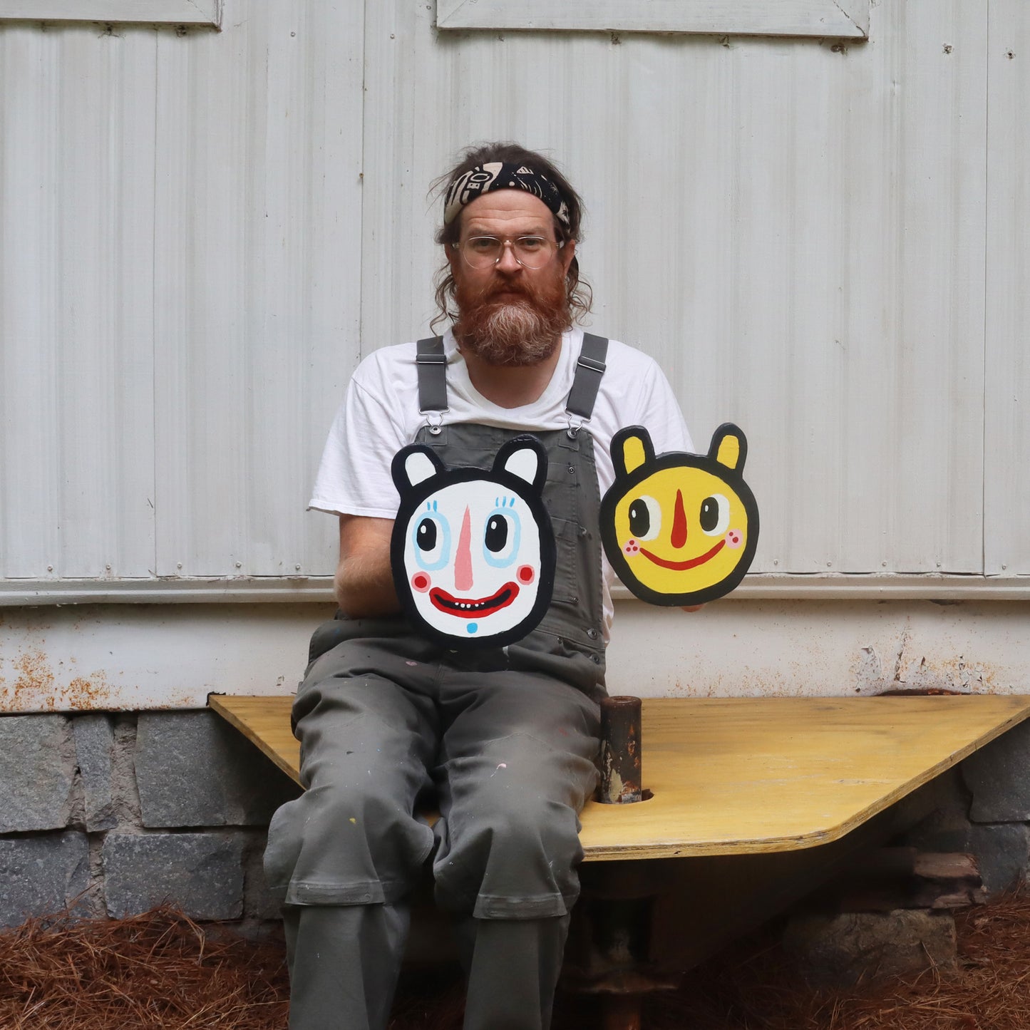 Lil White n Blue Bear 24